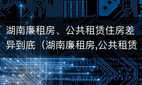 湖南廉租房、公共租赁住房差异到底（湖南廉租房,公共租赁住房差异到底多大）