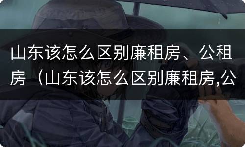 山东该怎么区别廉租房、公租房（山东该怎么区别廉租房,公租房呢）