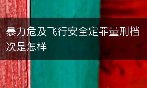 暴力危及飞行安全定罪量刑档次是怎样