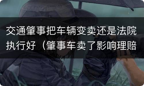 交通肇事把车辆变卖还是法院执行好（肇事车卖了影响理赔吗）