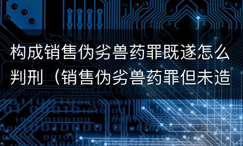 构成销售伪劣兽药罪既遂怎么判刑（销售伪劣兽药罪但未造成损失的）