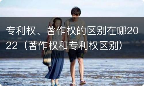 专利权、著作权的区别在哪2022（著作权和专利权区别）