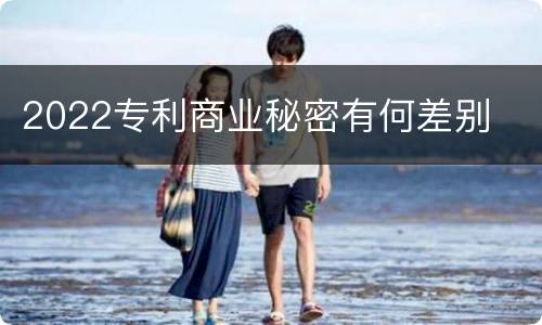 2022专利商业秘密有何差别