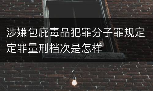 涉嫌包庇毒品犯罪分子罪规定定罪量刑档次是怎样