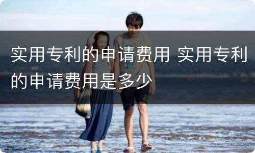 实用专利的申请费用 实用专利的申请费用是多少