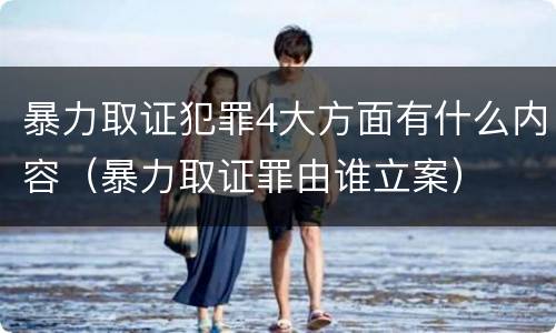 暴力取证犯罪4大方面有什么内容（暴力取证罪由谁立案）