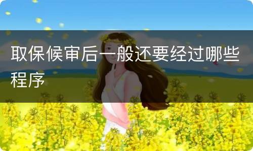 取保候审后一般还要经过哪些程序