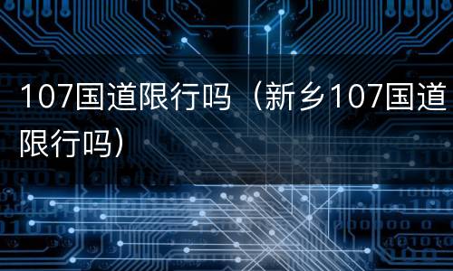 107国道限行吗（新乡107国道限行吗）