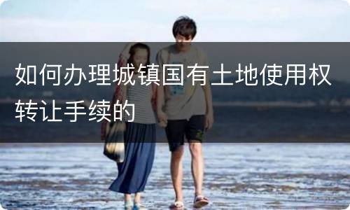 如何办理城镇国有土地使用权转让手续的