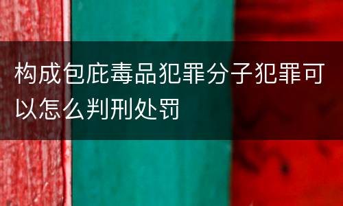 构成包庇毒品犯罪分子犯罪可以怎么判刑处罚
