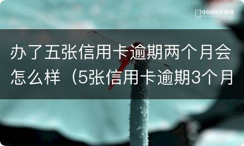 办了五张信用卡逾期两个月会怎么样（5张信用卡逾期3个月了怎么办）