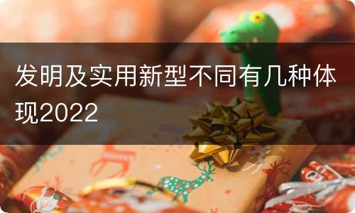 发明及实用新型不同有几种体现2022