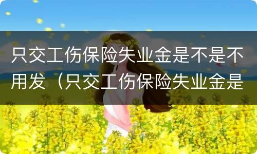 只交工伤保险失业金是不是不用发（只交工伤保险失业金是不是不用发养老金）