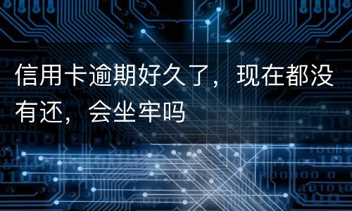 信用卡逾期好久了，现在都没有还，会坐牢吗