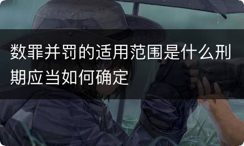 数罪并罚的适用范围是什么刑期应当如何确定
