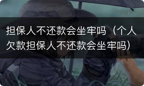 担保人不还款会坐牢吗（个人欠款担保人不还款会坐牢吗）