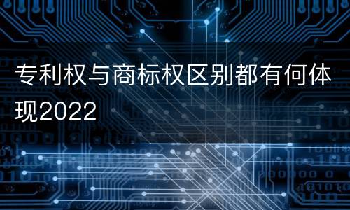 专利权与商标权区别都有何体现2022