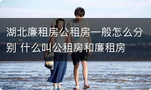 湖北廉租房公租房一般怎么分别 什么叫公租房和廉租房