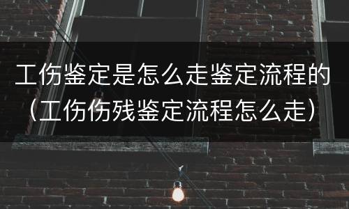 工伤鉴定是怎么走鉴定流程的（工伤伤残鉴定流程怎么走）