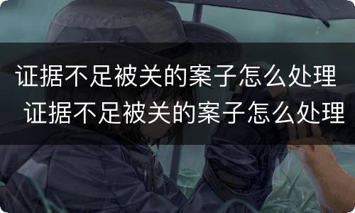 证据不足被关的案子怎么处理 证据不足被关的案子怎么处理呢