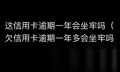 这信用卡逾期一年会坐牢吗（欠信用卡逾期一年多会坐牢吗）