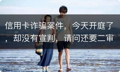 信用卡诈骗案件，今天开庭了，却没有宣判，请问还要二审吗，或者什么时候能判决
