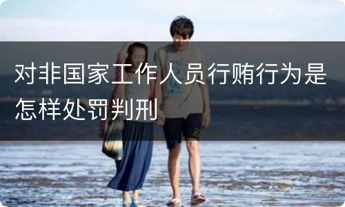 对非国家工作人员行贿行为是怎样处罚判刑