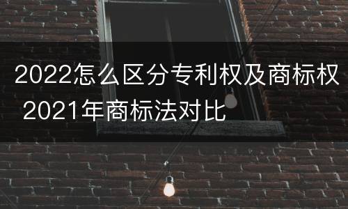 2022怎么区分专利权及商标权 2021年商标法对比