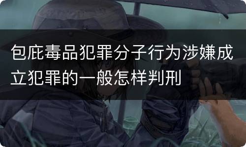 包庇毒品犯罪分子行为涉嫌成立犯罪的一般怎样判刑