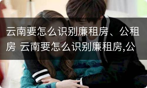 云南要怎么识别廉租房、公租房 云南要怎么识别廉租房,公租房呢
