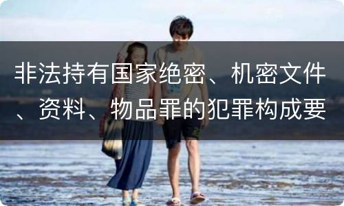 非法持有国家绝密、机密文件、资料、物品罪的犯罪构成要件具体有哪些