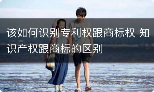 该如何识别专利权跟商标权 知识产权跟商标的区别
