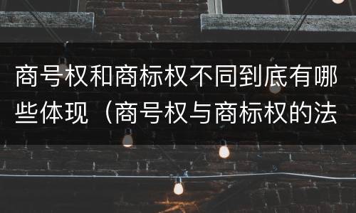 商号权和商标权不同到底有哪些体现（商号权与商标权的法律冲突与解决）