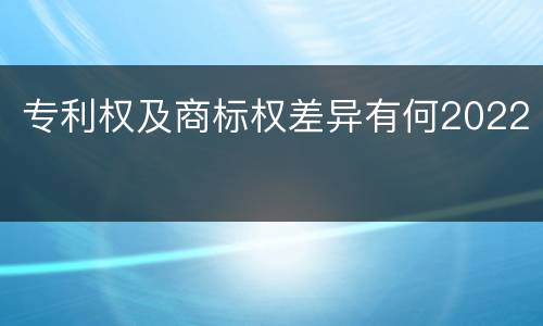 专利权及商标权差异有何2022