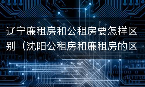 辽宁廉租房和公租房要怎样区别（沈阳公租房和廉租房的区别）