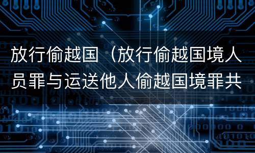 放行偷越国（放行偷越国境人员罪与运送他人偷越国境罪共犯）
