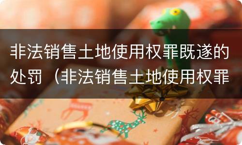 非法销售土地使用权罪既遂的处罚（非法销售土地使用权罪既遂的处罚标准）