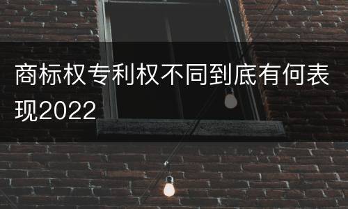 商标权专利权不同到底有何表现2022