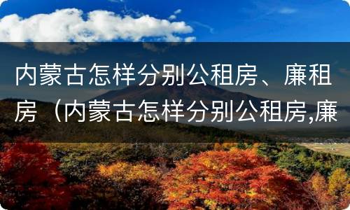内蒙古怎样分别公租房、廉租房（内蒙古怎样分别公租房,廉租房和商品房）