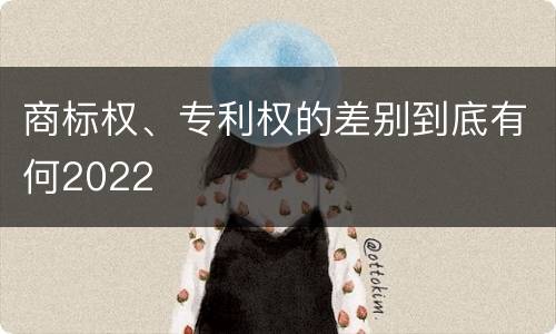商标权、专利权的差别到底有何2022