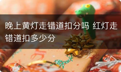 晚上黄灯走错道扣分吗 红灯走错道扣多少分