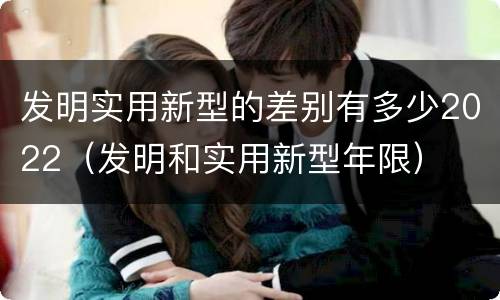 发明实用新型的差别有多少2022（发明和实用新型年限）