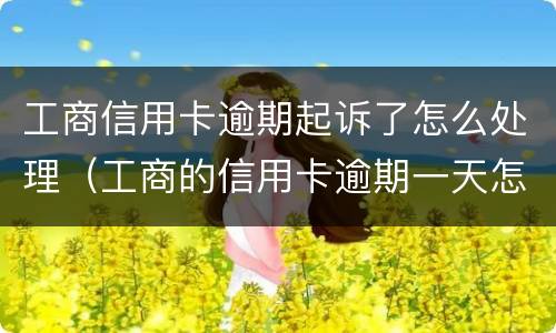 工商信用卡逾期起诉了怎么处理（工商的信用卡逾期一天怎么办）