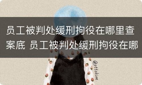 员工被判处缓刑拘役在哪里查案底 员工被判处缓刑拘役在哪里查案底呢