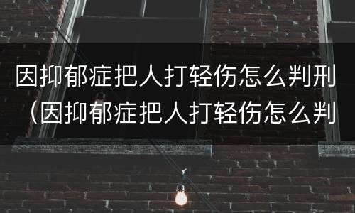 因抑郁症把人打轻伤怎么判刑（因抑郁症把人打轻伤怎么判刑的）