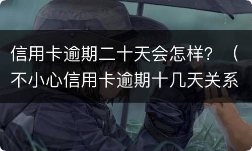 信用卡逾期二十天会怎样？（不小心信用卡逾期十几天关系大吗）