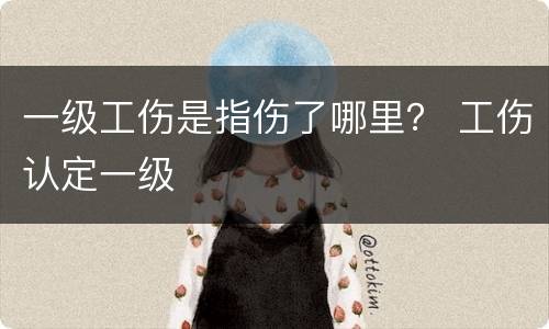 一级工伤是指伤了哪里？ 工伤认定一级