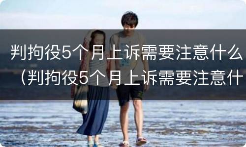 判拘役5个月上诉需要注意什么（判拘役5个月上诉需要注意什么吗）