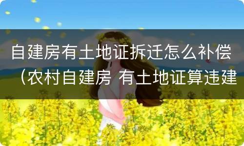自建房有土地证拆迁怎么补偿（农村自建房 有土地证算违建吗）