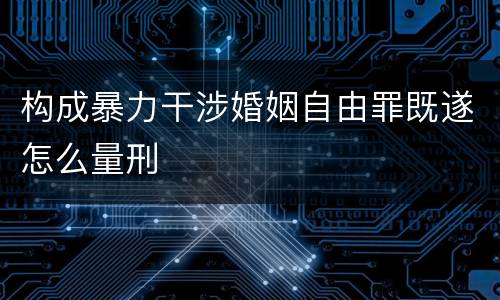 构成暴力干涉婚姻自由罪既遂怎么量刑